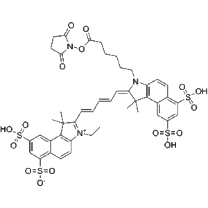 MCE HY-D0925 Cyanine5.5 NHS Ester Cy5.5-SE fluorescent conjugation reagent